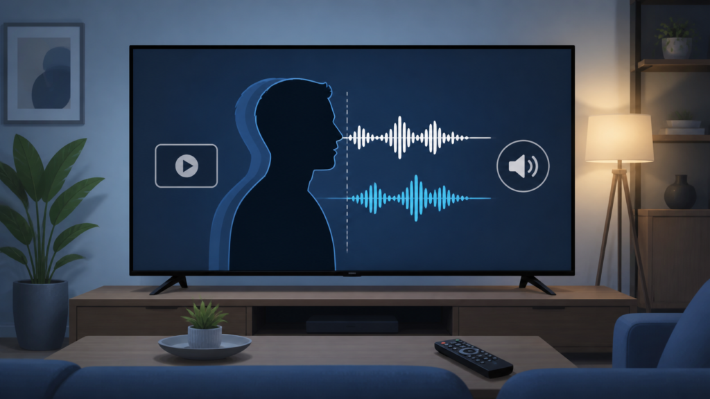 IPTV Audio and Video Out of Sync: Sync Troubleshooting TV showing IPTV audio and video synchronization issue