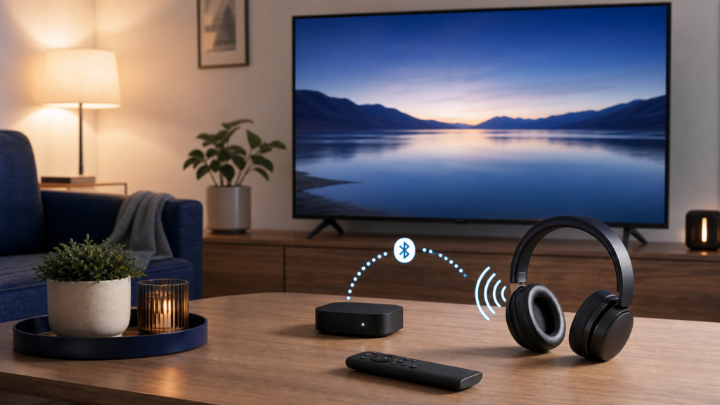 How to Use Bluetooth Headphones with IPTV Generic TV and streaming device paired with Bluetooth headphones