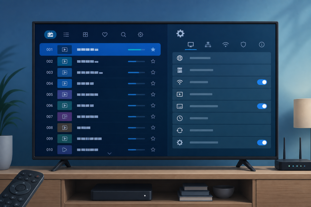 IPTV channel names missing or truncated