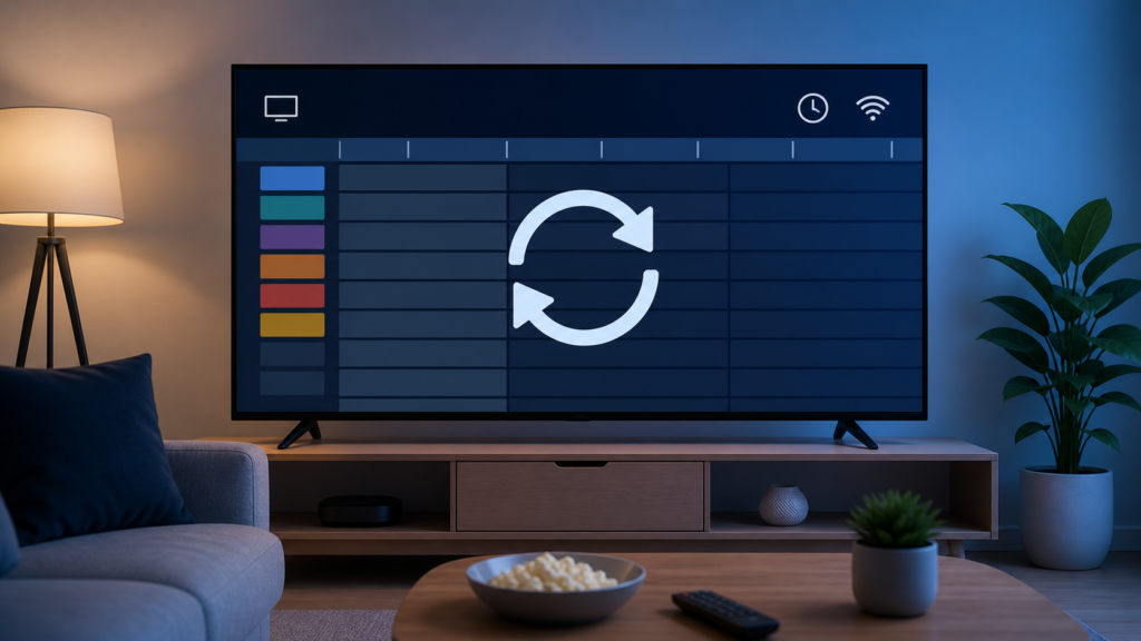 Smart TV IPTV electronic program guide not loading