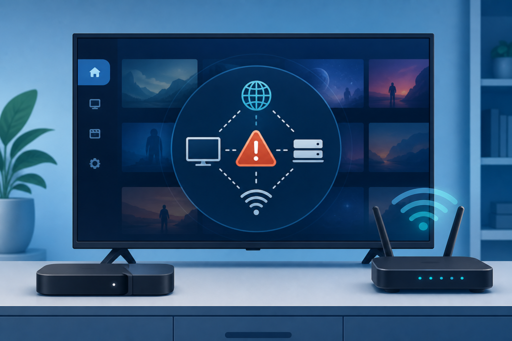 IPTV app network error checks