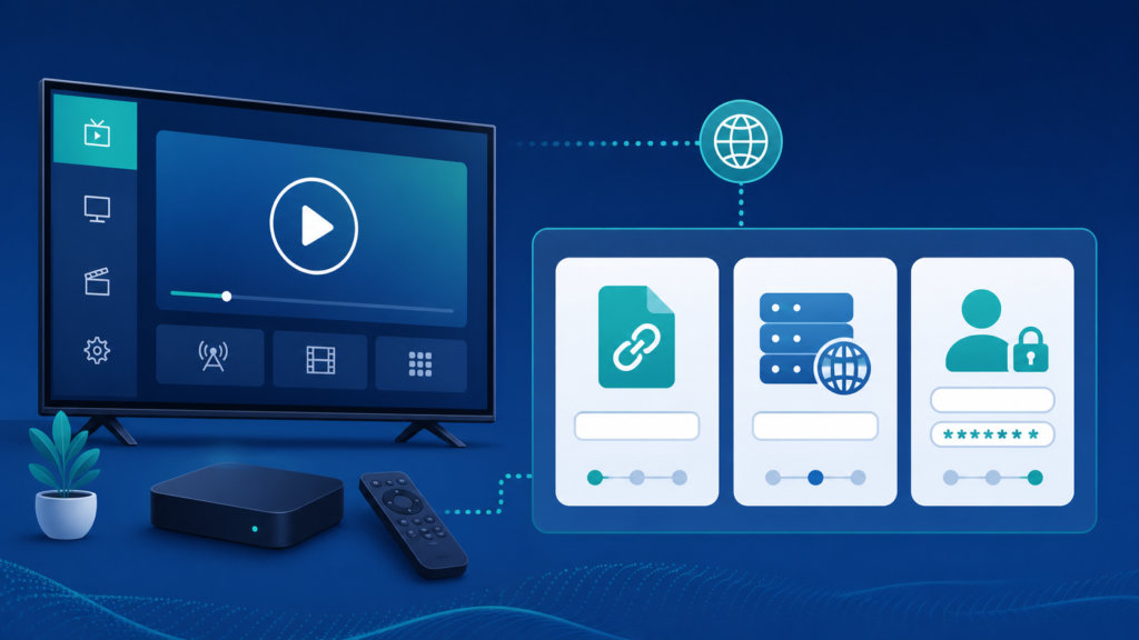 IPTV Player Formats Explained: Playlist, Portal, and Login Setup Generic IPTV player playlist portal and login setup formats