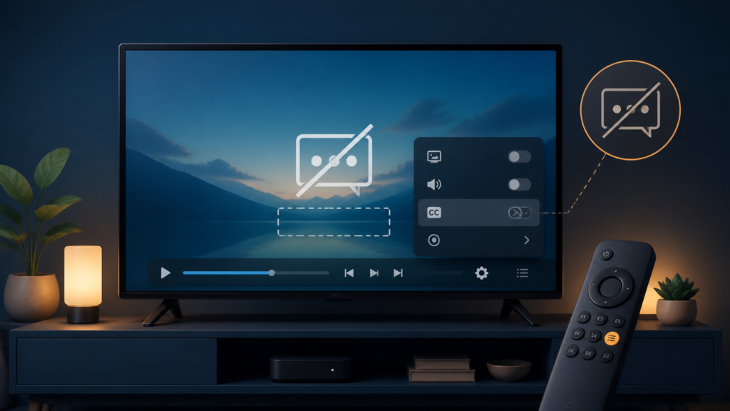 Generic smart TV player favorites troubleshooting illustration
