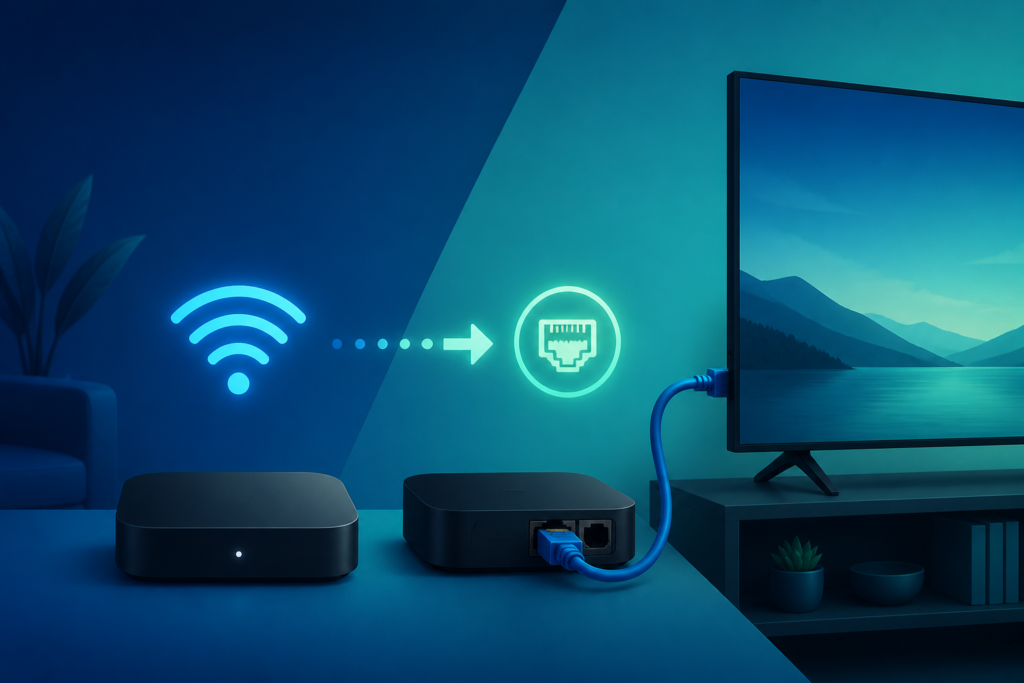 IPTV Wi-Fi to Ethernet switch