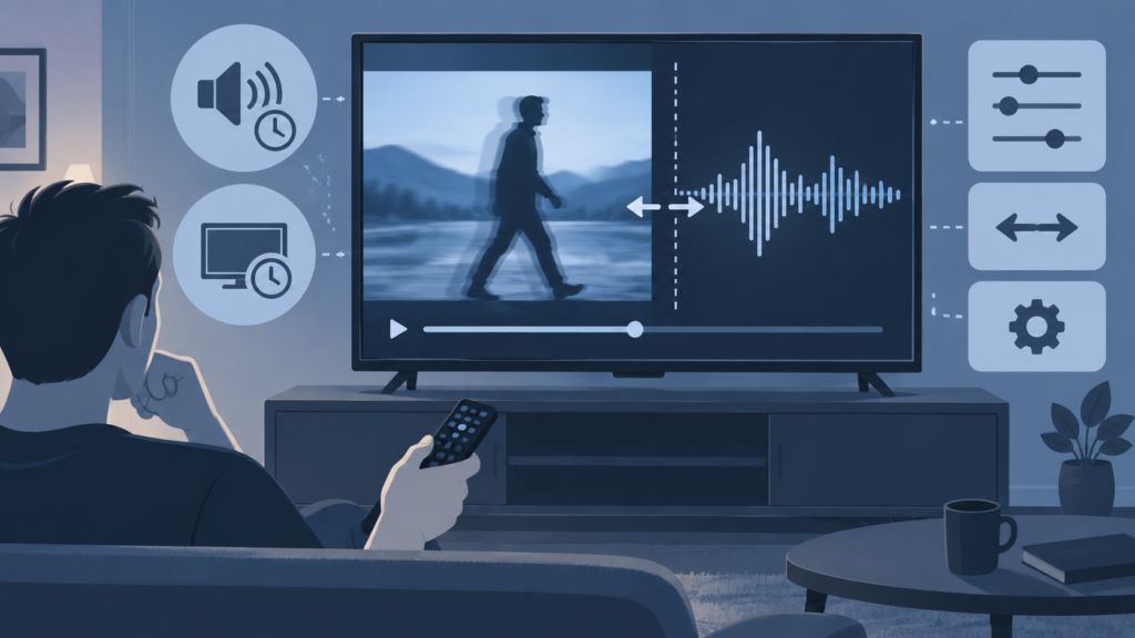 Generic Smart TV IPTV audio ahead of video