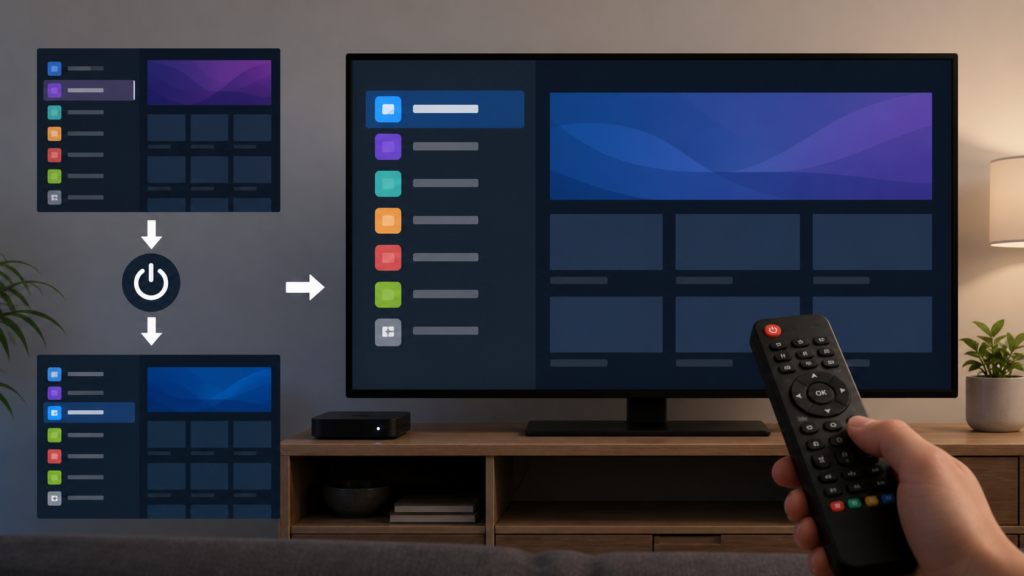 IPTV Player Does Not Remember Selected Category After Restart: Safe Checks Generic IPTV player reopening to a different category after restart