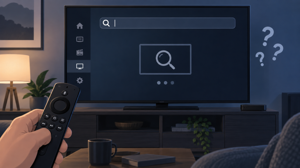 Generic Firestick IPTV channel search no results