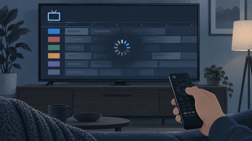 Generic Smart TV IPTV EPG loading slowly