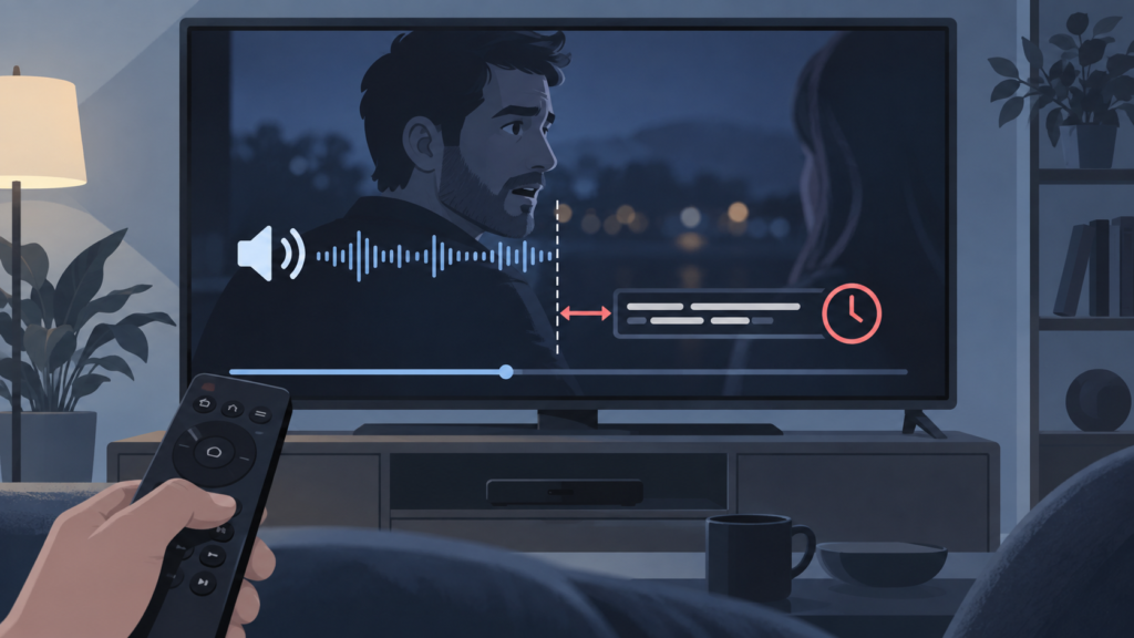 Generic Android TV IPTV subtitles out of sync